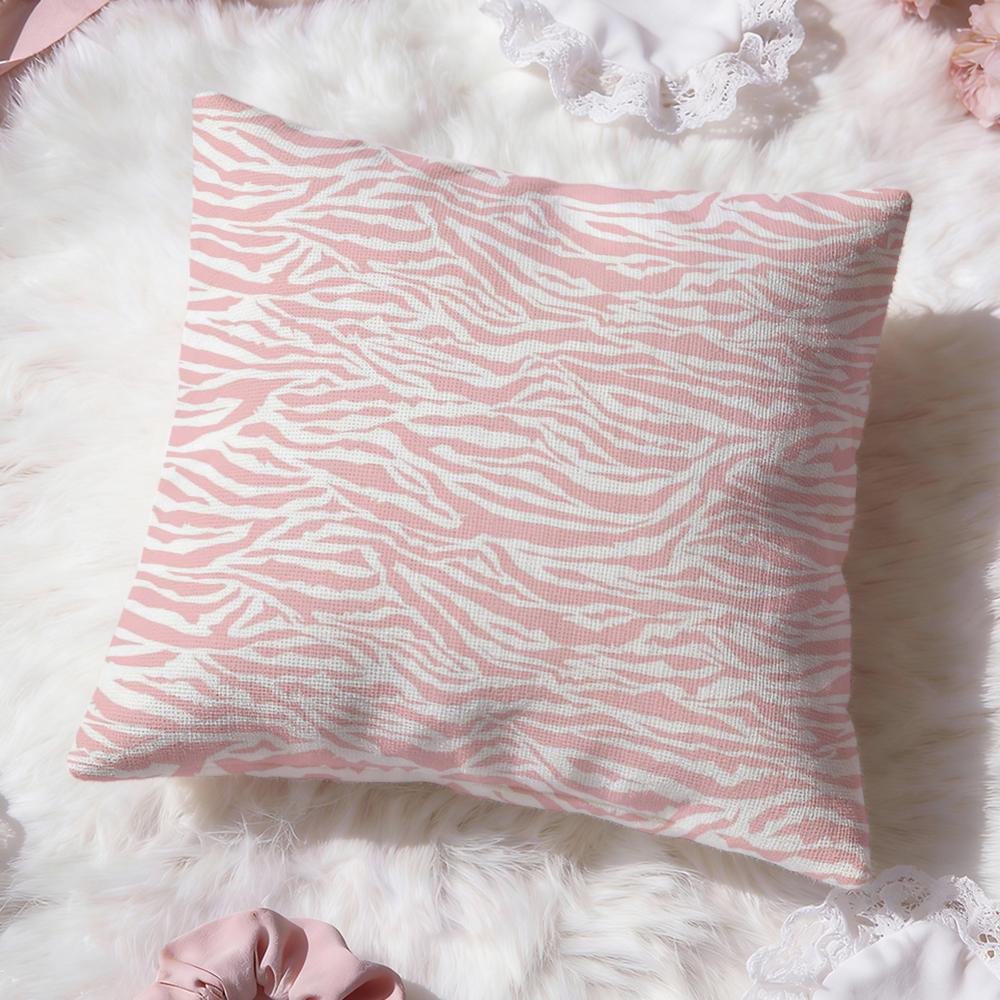 Zebra Stripes Cushion Cover Premium Comfort Reversible Pillow Cove Two in One Design for Any Room  Car Interior