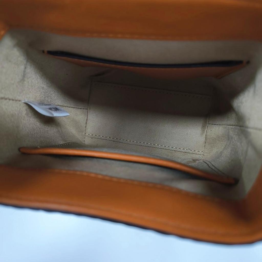 [Pre-Owned] Classic Monogram Print Leather Crossbody Tote Bag Mini - Very Good #NO3IM3