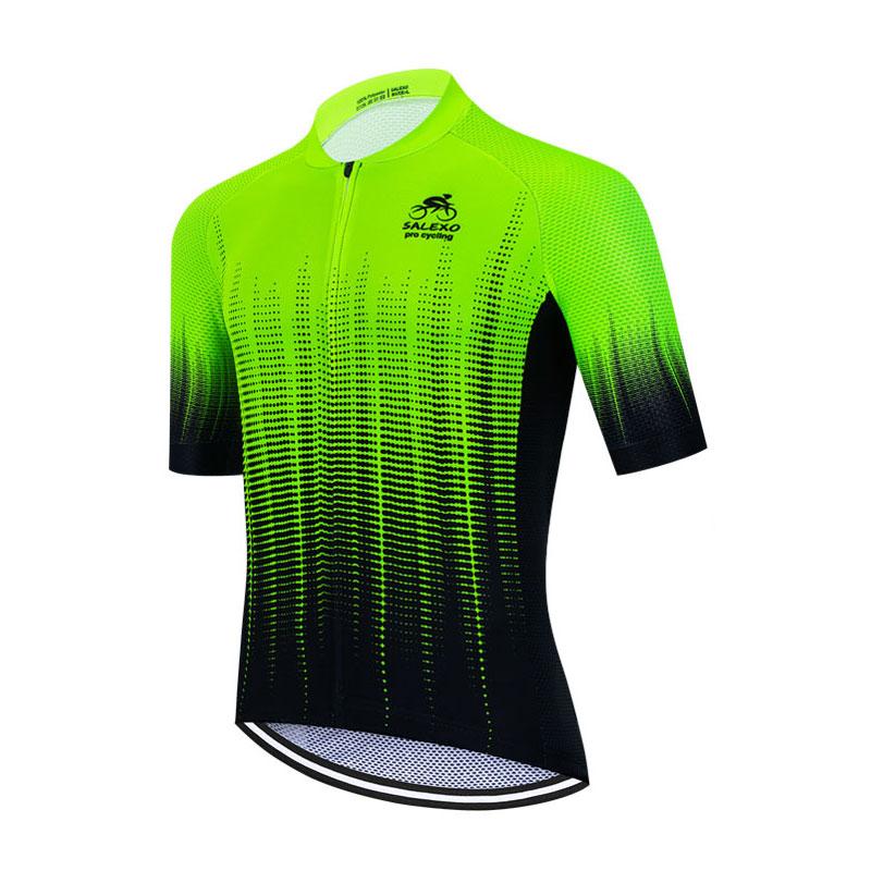 2026 Sommer Radtrikot Set Herren Fluoreszierende Farbe MTB Kurzarm Radbekleidung Mountainbike Kleidung Ropa Ciclismo Uniform