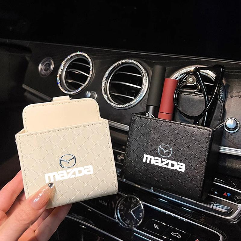 Car Air Outlet Storage Box Wallet Key Phone Organizer Can For Mazda 2 3 6 5 Atenza CX3 CX5 MX5 CX7 Axela CX30 CX90 CX60 CX50 MX3