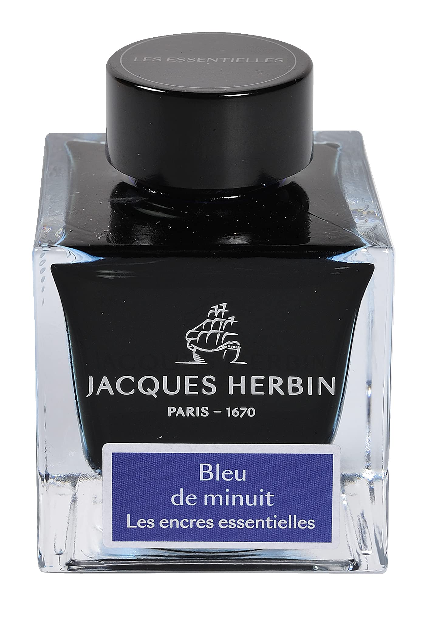

Herbin Jacques Herbin Essential 50ml for Fountain Glass and Dip Pens Ink, Midnight Blue Pens, Pens, (HERBIN hbj13119)