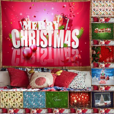 Christmas Tapestry Festive Decor Home Living Room Bedroom Background Garden Posters for Outside Large Wall Hanging Beach Towel