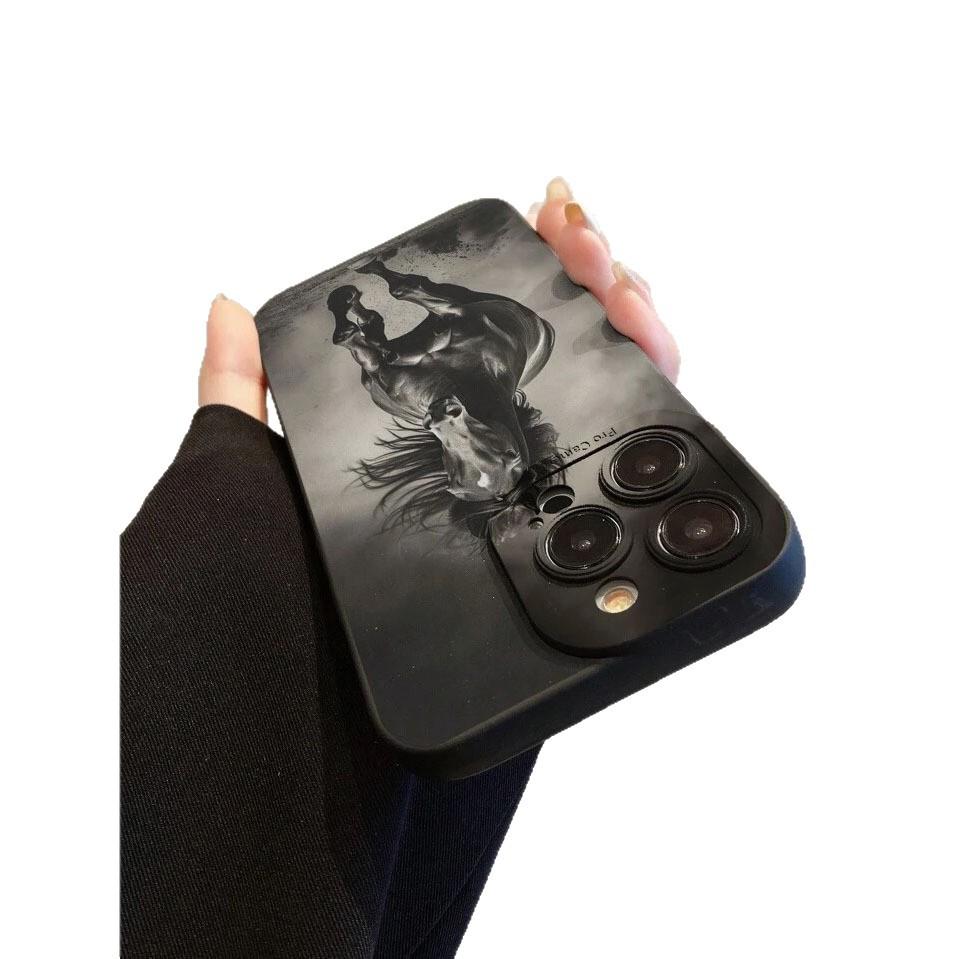 Black Beauty for Apple 15 Mobile Phone Case Iphone12promax Set 14/13/11/XSMAX Pupil Eye 16