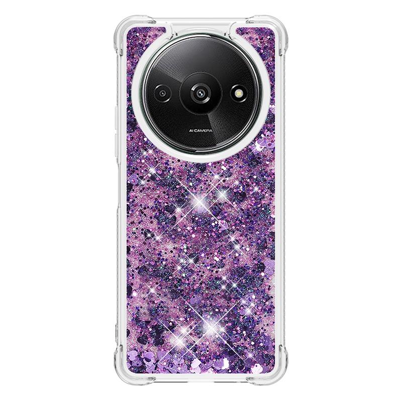 Etui Redmi A3 Dla Xiaomi Redmi A3 Pokrowiec Malowany Wzór Brokat Płynny Piasek Ruchomy Pokrowiec na Xiomi RedmiA3 A 3 Etui na Telefon Funda