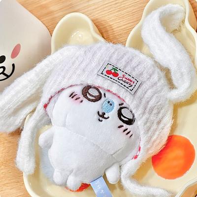 Süße Puppenmütze Hasenohren Puppenmütze Katzenohren Brot-Kleidung Puppenkleidungsset Endlose Sahne-Serie Outfit Zubehör 10cm Puppe