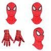 Vibrant Kids Spiderman Mask Full Head Cosplay With Soft Gloves For Halloween Fun