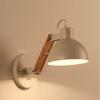 LED Wall Lamp Hotel Night Decor Night Lamp For Bedroom Retro Iron Wall Hidden Wooden Wall Kinkiet