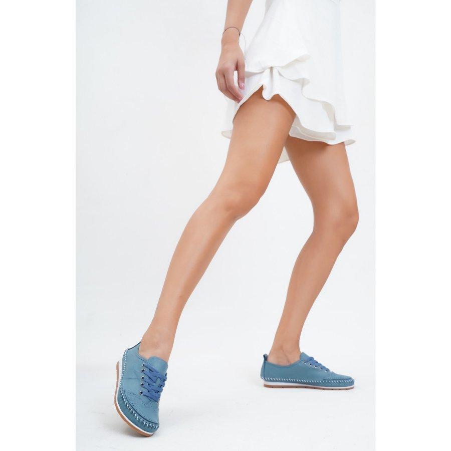 Dámská měkká stélka z pravé kůže Pohodlné ležérní boty ploché