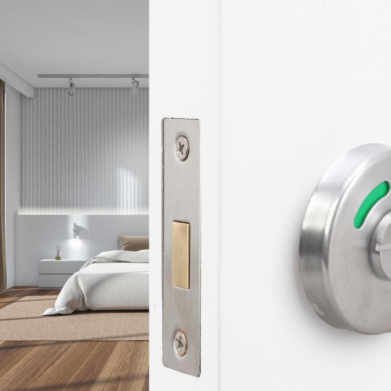 High Strength  Bathroom Indicator Lock Easy Installs  Bathroom Stall Door Lock Upgrades for Enhanced Privacy & Security