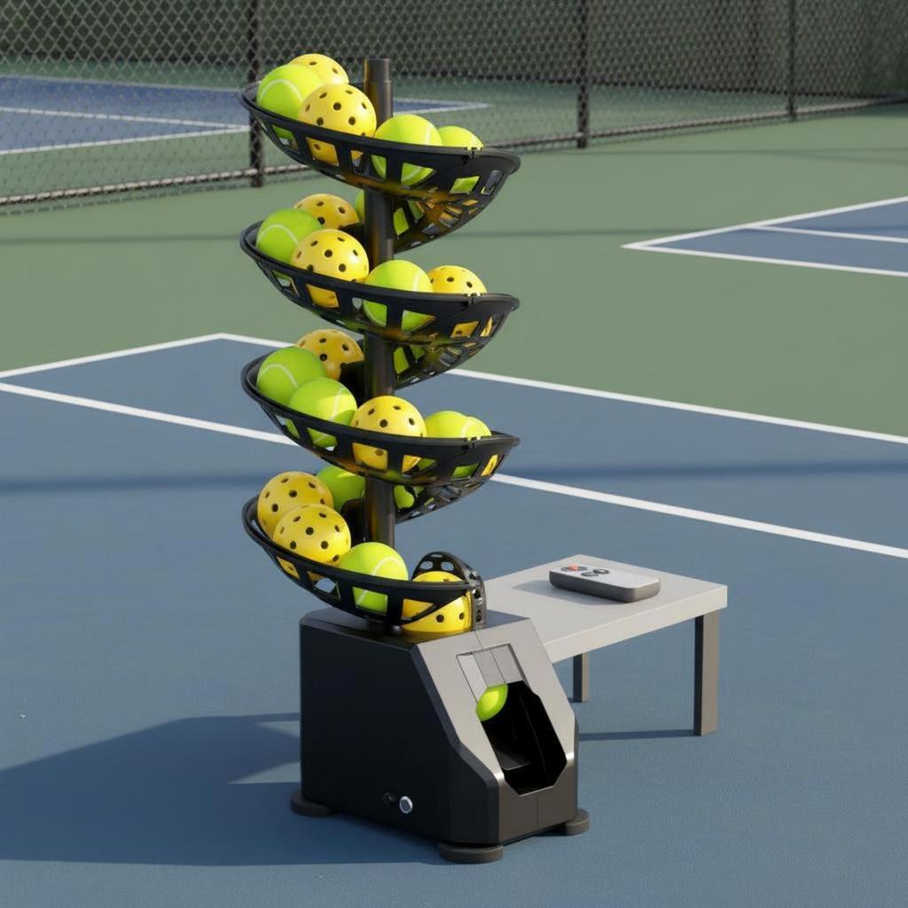 Control Ball Machine Automatic Feeding Tennis Portable Sports Training Gear for