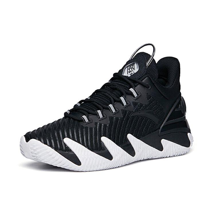 Anta Reverse Blade Low Basketball Shoes Men Sneakers Black 112121616S-2