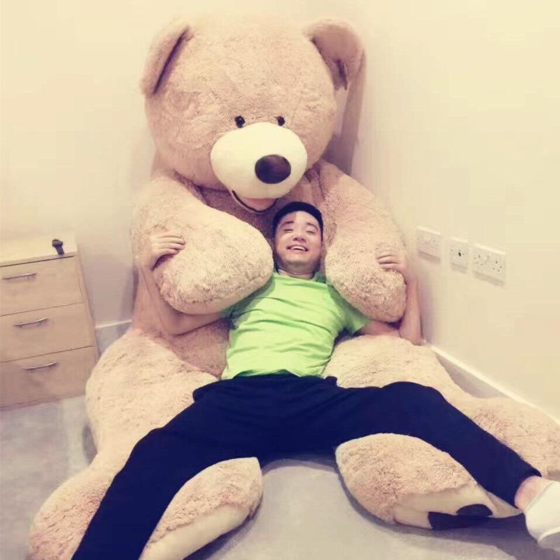 Americká panenka Big Bear hadrová panenka velká plyšová hračka spící panenka velký objímací medvěd