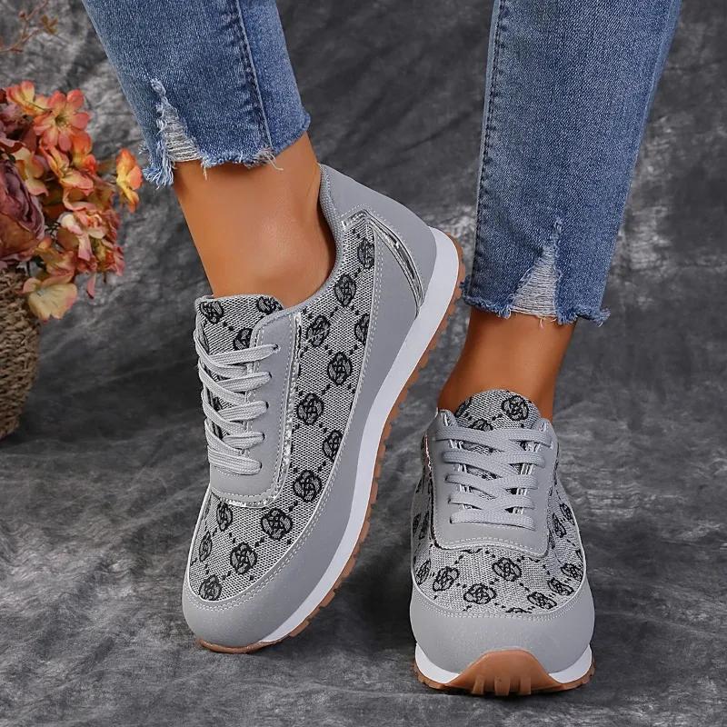 Spring New Sports Shoes Women's Khaki Vulcanized Shoes Plus Size 42 Comfortable Basketball Shoes  Designer Shoes