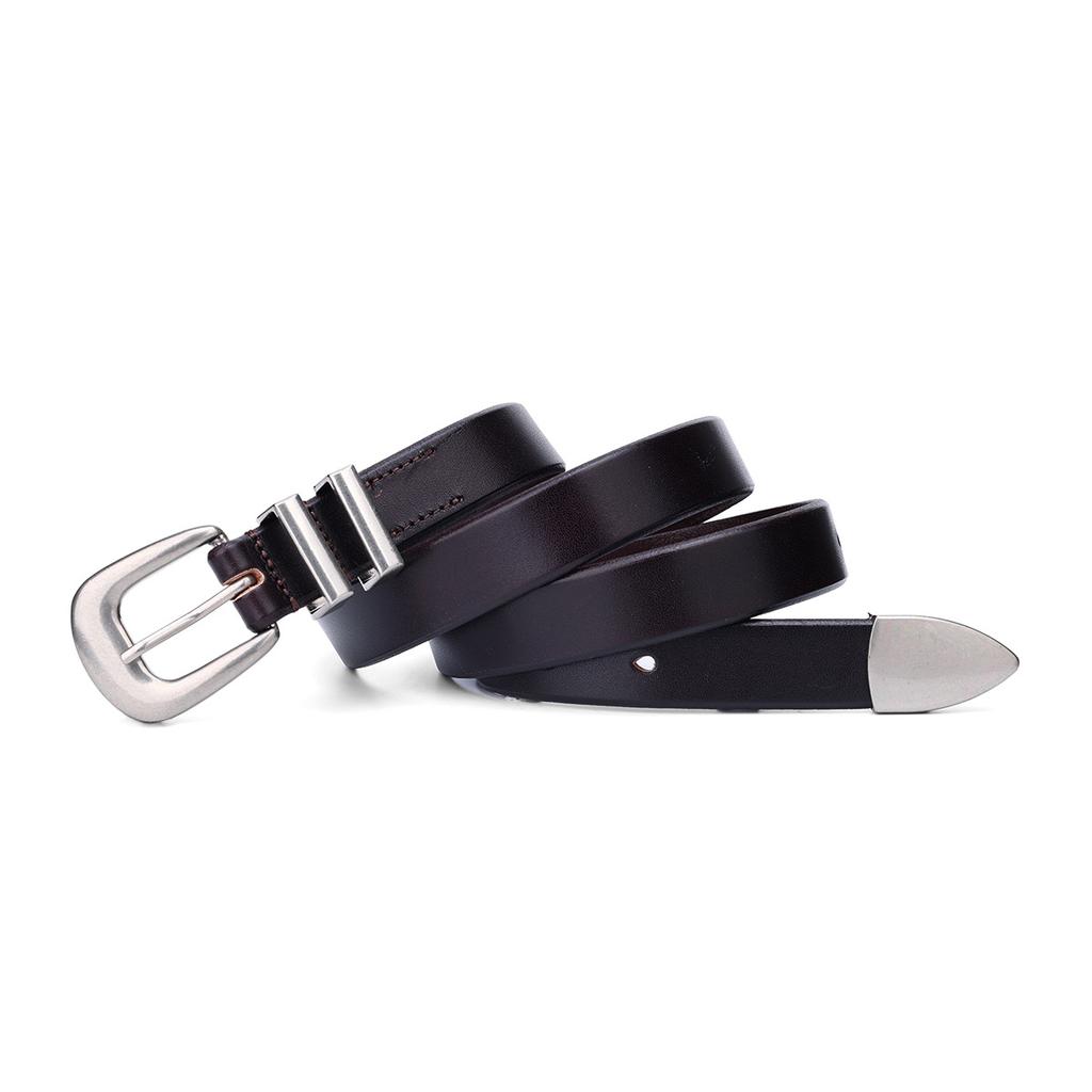 First Layer Tree Paste Leather Belt Women'S Leather Suit Pants Simple Versatile Dress Women'S Belt Cowhide Decorative Belt Women