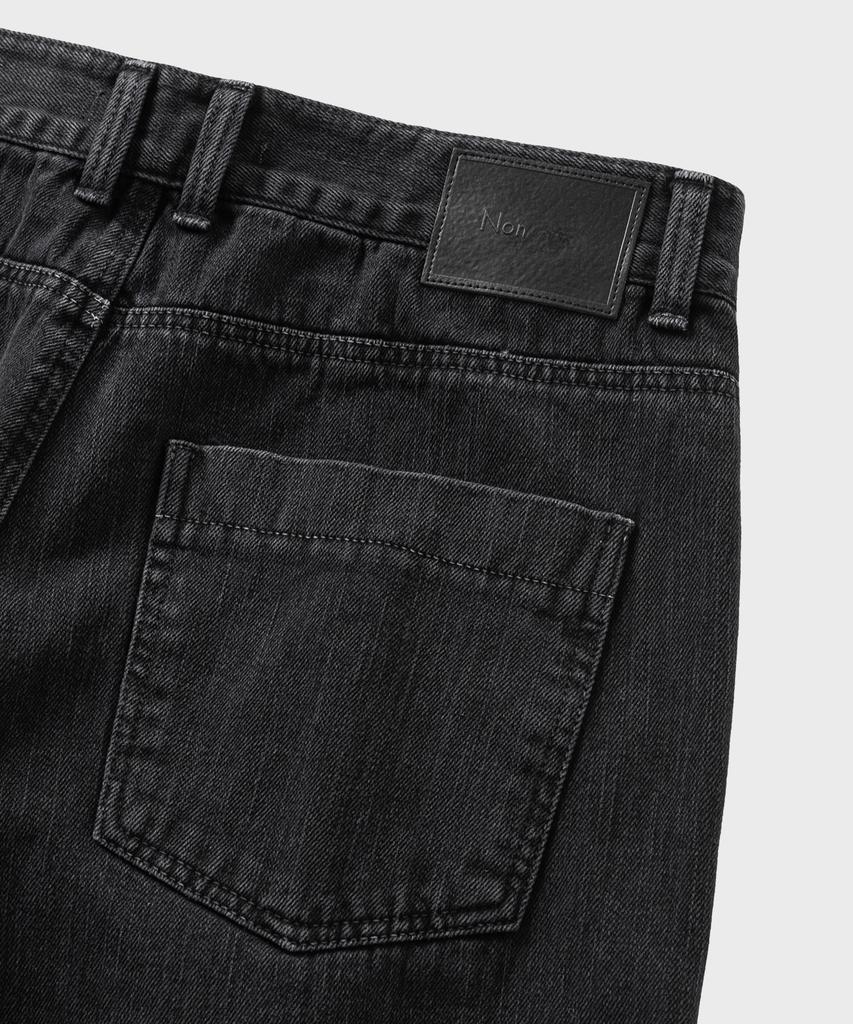 NONBLANK Garment-Dyed Curved Denim Pants_Dark Grey