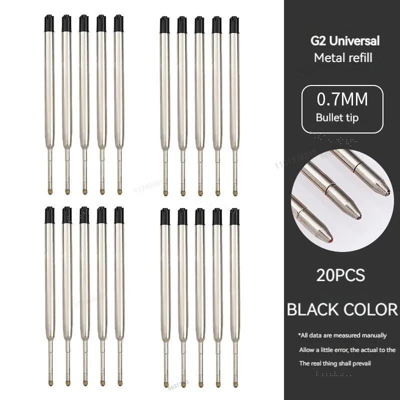 5/10/20pcs L:3.9 In/99mm Ballpoint Pen G2 Refills for Medium Point Blue Red Black Ink Rods for Writing Office Stationery