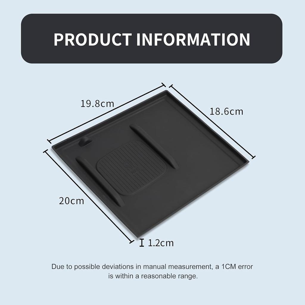 Center Console Wireless Charging Mat for 2024 2025 2026 Hyundai Sonata N-line Hybrid Accessories Silicone Dust Anti Slip Protection Pad Center
