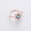 A variety of micro-set crystal zircon ring sweet and elegant ring popular jewelry
