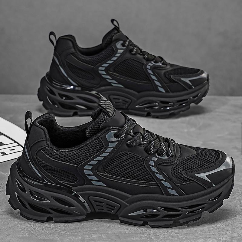 Chunky Sneakers Four Seasons Breathable Lightweight Soft Sole Outdoor Racing Running Shoes Casual Anti Slip Speed Sports Shoes