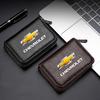 MPRSU1 1PCS Leather Car Driver's License, ID Card, Bank Card Wallet Car Accessories for Chevrolet Captiva Colorado Cruze Spark Malibu