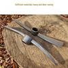 Large Manganese Steel Pickaxe and Hoe with Hardwood Handle