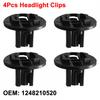 Headlight Fastener Clips 1248210520 38mmx29mm Black Fastener