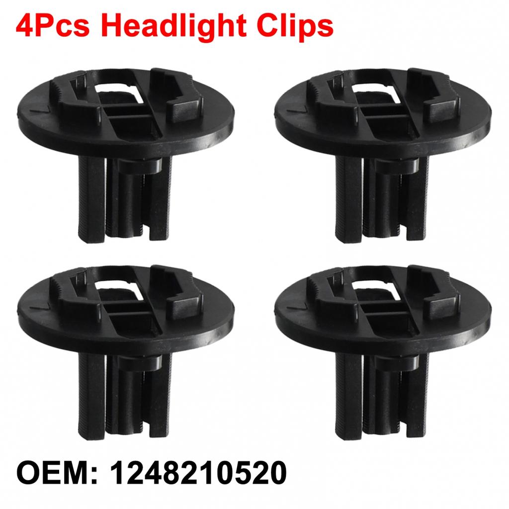 Headlight Fastener Clips 1248210520 38mmx29mm Black Fastener