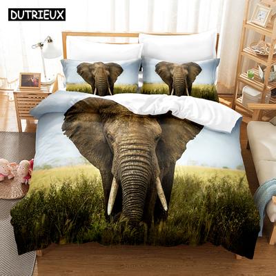 3D Das Elefanten Bettwäsche-Set Bettbezug-Set mit Kissenbezug Twin Full Queen King Bettwäsche Bettwäsche