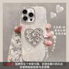 Cat mirror bracelet is suitable for Apple 16promax mobile phone case, advanced sense, light luxury three-dimensional girls