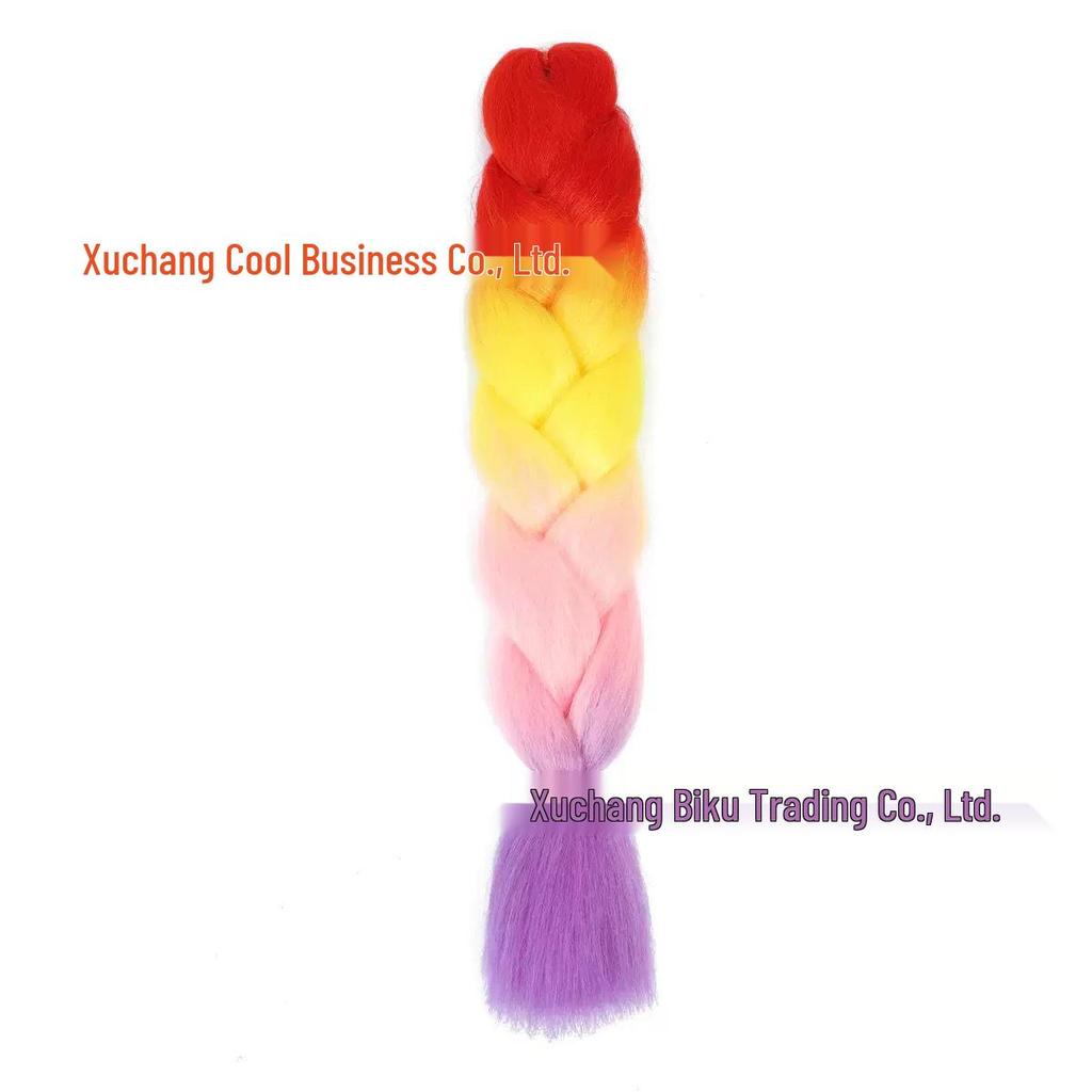 Three, Four, Five-Color Gradient High-Temp Fiber Jumbo Braid Material