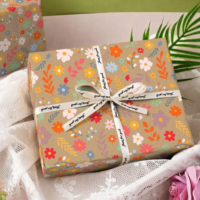Happy Birthday Flower Valentine's Day Birthday Gift Packaging Paper florist wrapping paper gift wrapping paper