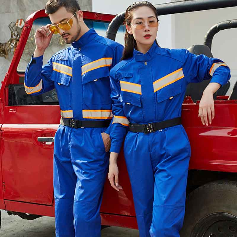 High Quality Spring Autumn Industrial Electrician Engineer Boiler Mining Oil Gas Coveralls Workwear Hi Vis Safety Work Suits