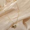 Sweet Girly Bow Necklace French Retro Light Luxury Zircon Niche Collarbone Chain