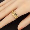 Nidin New Arrival Round/Cross/Elephant Shape Punk Style Open Rings Adjustable For Women Men Pave Colorful Zircon Jewelry Gifts