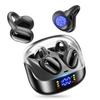 Bluetooth Wireless Earbuds [2025 New Development: Evolution of Bone Conduction Ear Cuff Earphones] Bluetooth 5.4+ EDR Ear Clip-on Earbuds, Noise