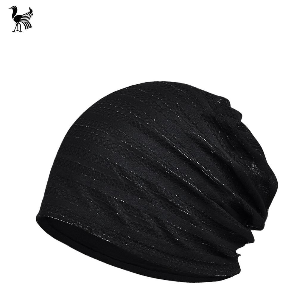 Hat Women'S Capped Striped Hollow Breathable Sunscreen Baotou Hat