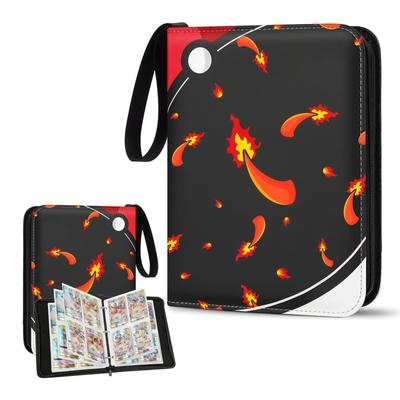 Card File Card Binder Kemon Card File Compatible Card Binder 4 Pocket Storage 50 Pieces Binder 400 Piece Storage Made of Premium PVC Leather Perfect