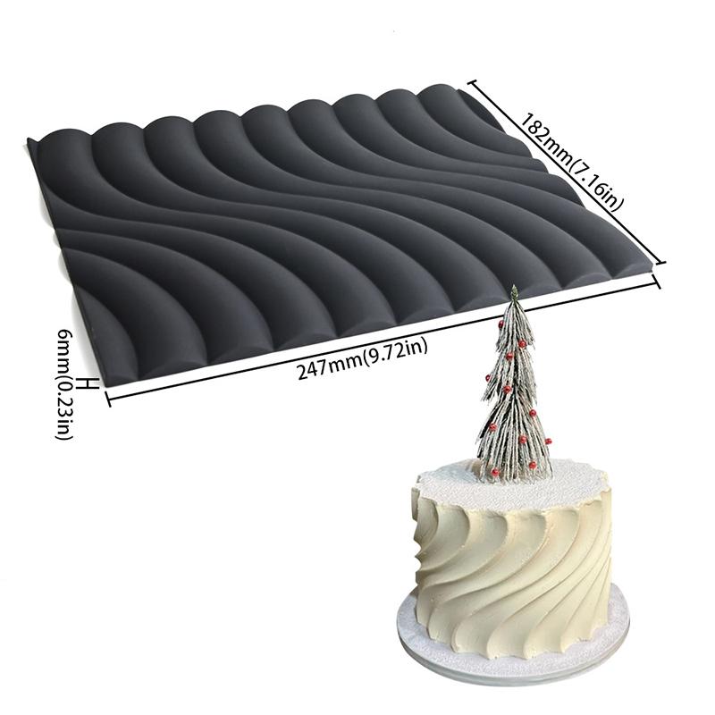 Resuable Cake Texture Silicone Baking Mold Non-stick Pastry Swiss Roll Chocolate Ice Cream Decorative Tools Gadgets Accessories