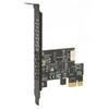 PCIE til USB 3.2 Udvidelseskort Sort 5Gbps Høj Hastighed PCIE X1 til USB3.2 Gen1 TYPE E 20PIN Udvidelseskort Til stationær computer