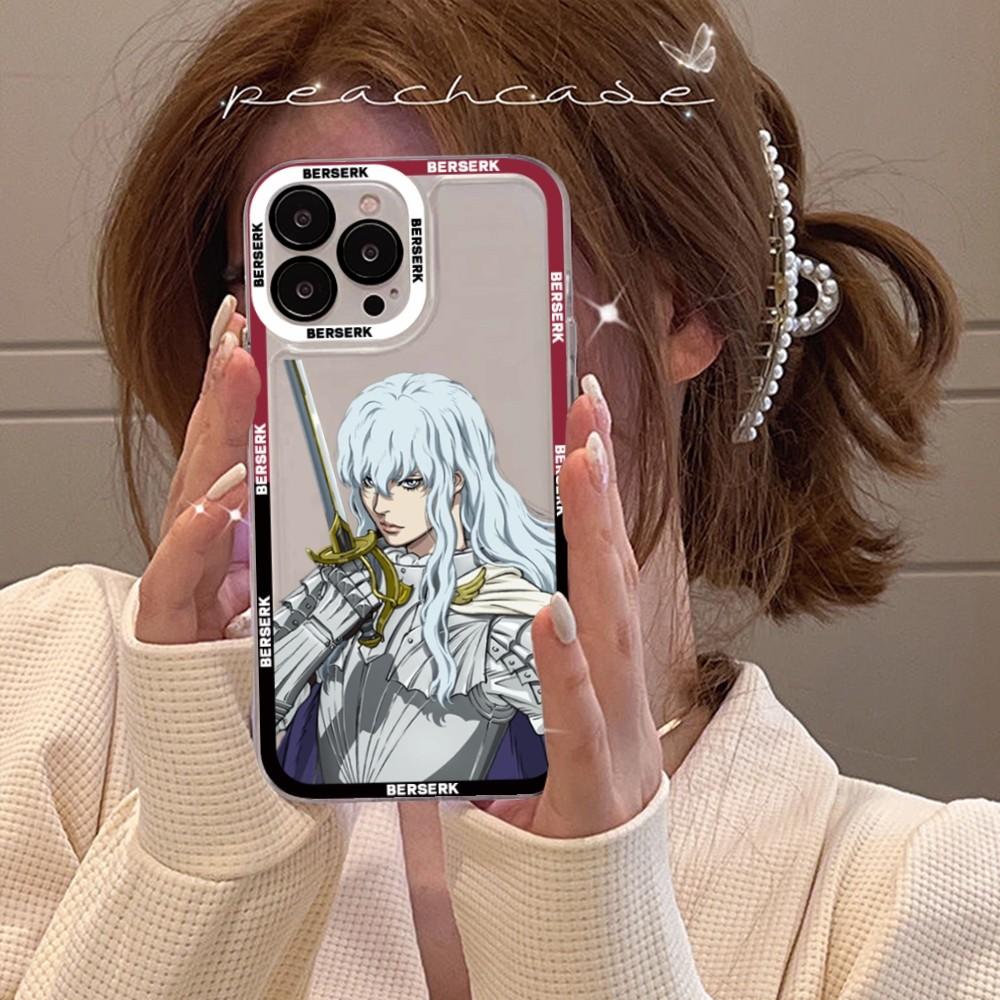 

Berserk Guts Anime Phone Case For iPhone 15 11 12 13 14 Mini Pro Max XR X XS TPU Clear Case iphone 13 mini