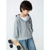 Brand New Autumn Zip-Up Hoodie for Older Children, Unisex Youth Letter Print Hooded Jacket, Children's Clothing