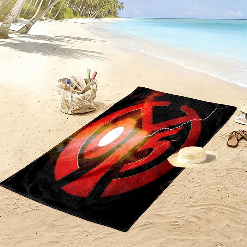 Mainz Roots Print Beach Towel, Large Soft Quick Dry Towel for Beach Camping Swimming