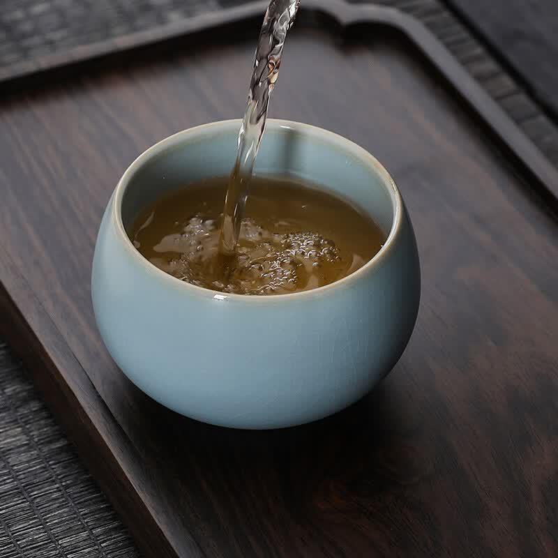 Ruyao Glaze Ice Crackle Single Tea Cup