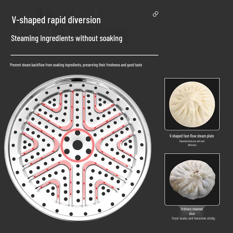 Balder Nachgeschmack Deluxe 3-Schicht Dämpfertopf