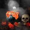 Halloween Cauldron Outdoor Large Witch Cauldron Indoor Spooky Witch Cauldron Bubble Skull Pot Decoration Halloween Ornaments