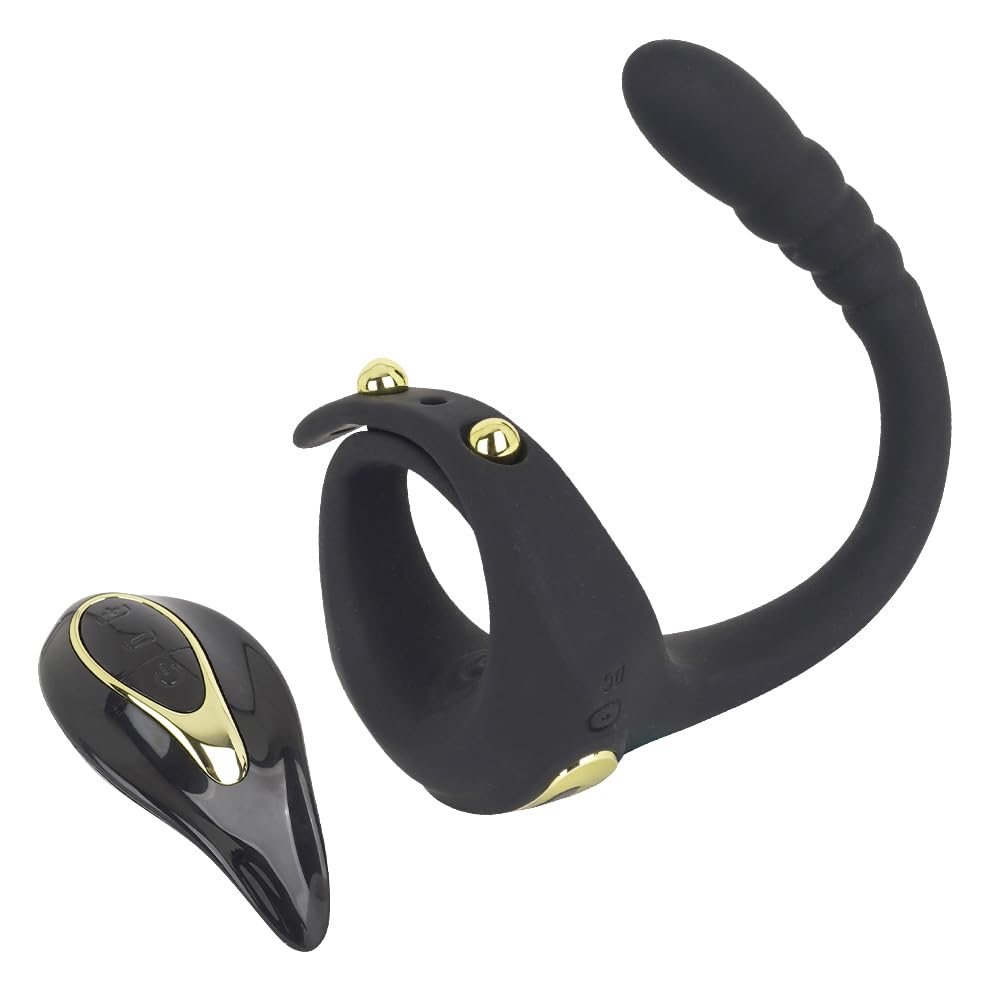 Andre Shop Anuscorpion Double 11 Vibration Remote Ring Beginner Double Stimulation of the Perineum and Slim Shaft Vibrating Plug Vibration, Modes,