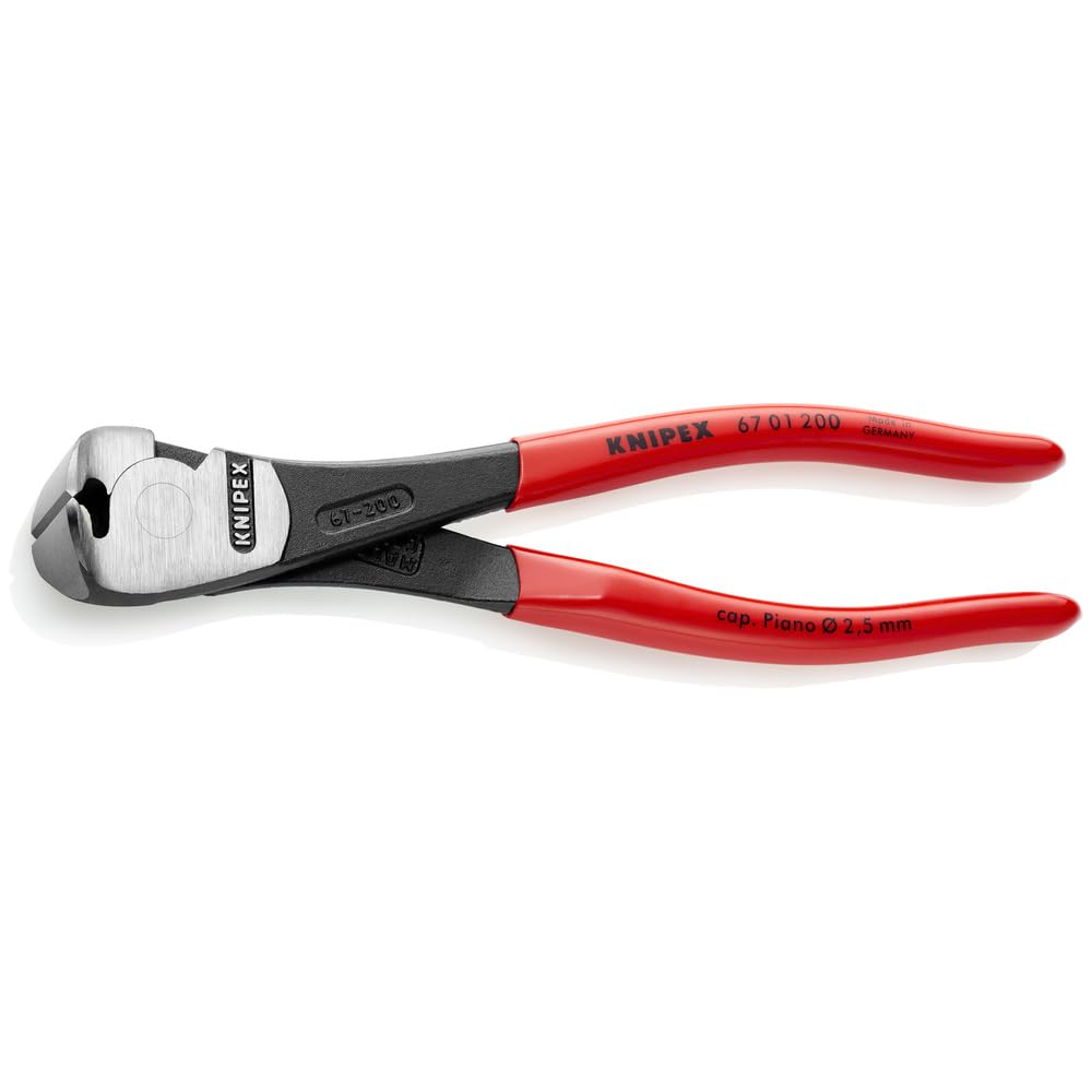 

KNIPEX Heavy-Duty End Cutting Nippers, 200mm, 6701200