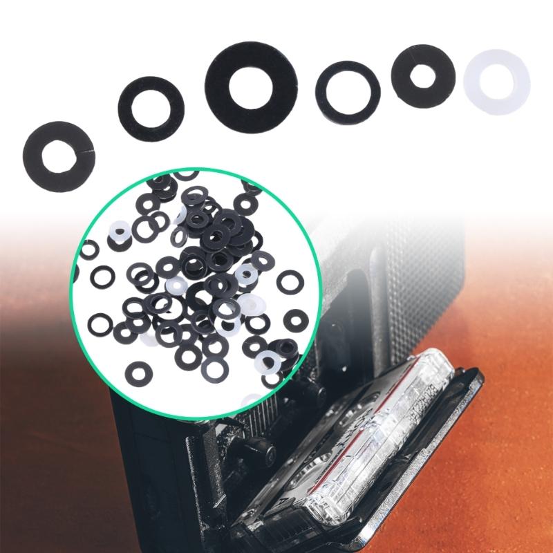 1Set Assorted Cassette Lock Clips Fasteners Belt Pulley Buckle for Tape Recorders PVC Multiple Purpose