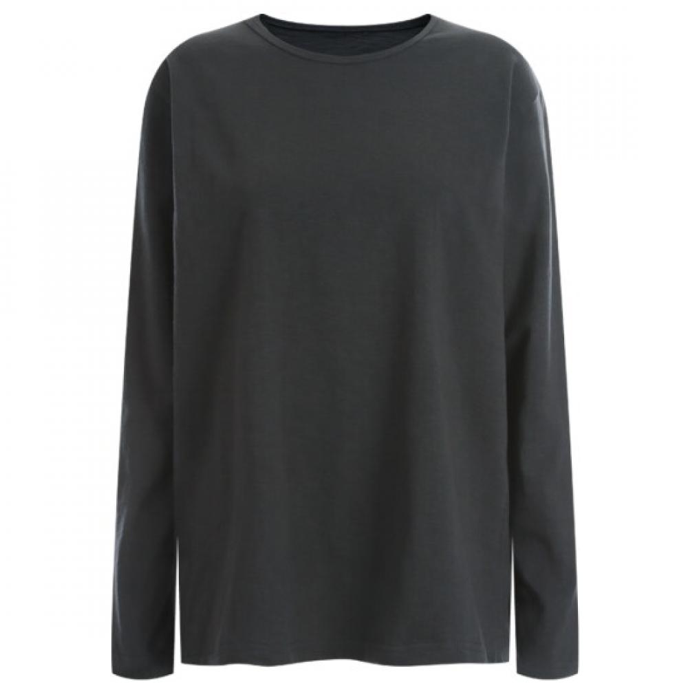 Shop WomeN LoNg Sleeve RouNd Neck T shirT Mocha N Dai Wsh 12129