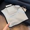 New silk scarf women's fashion versatile high-end small square scarf Korean version neck protection scarf spring and autumn retro scarf binding bag